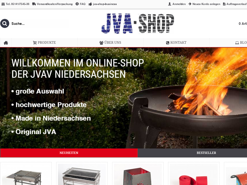 JVA Shop Webdesign Celle